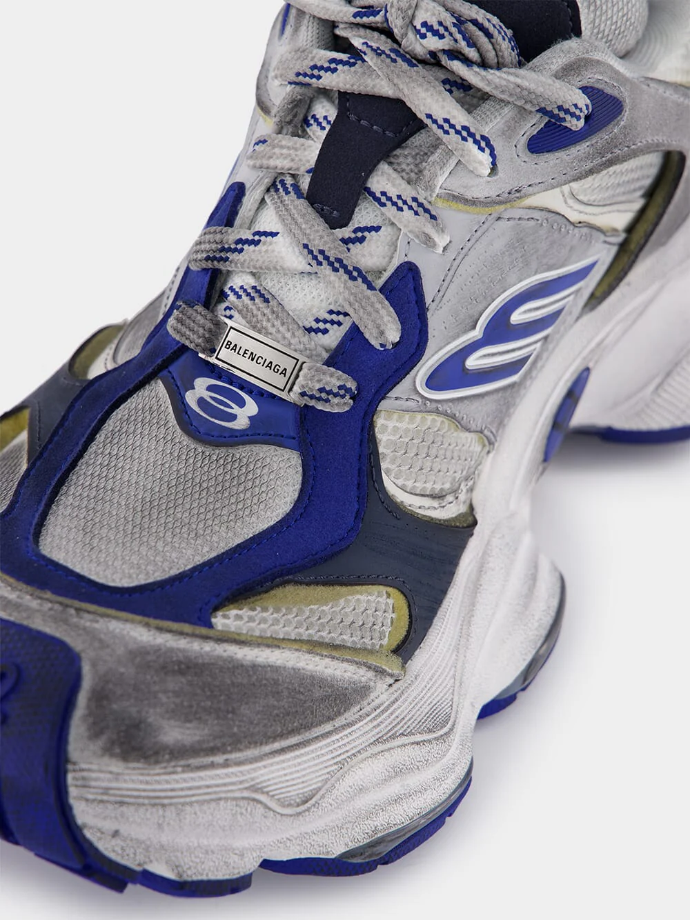 Grey and Blue Cargo Sneakers - Image 7