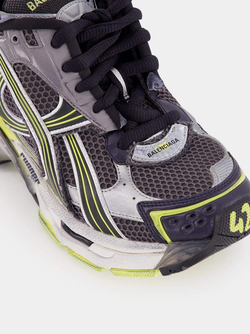 Grey and Yellow Runner Sneaker - Image 7