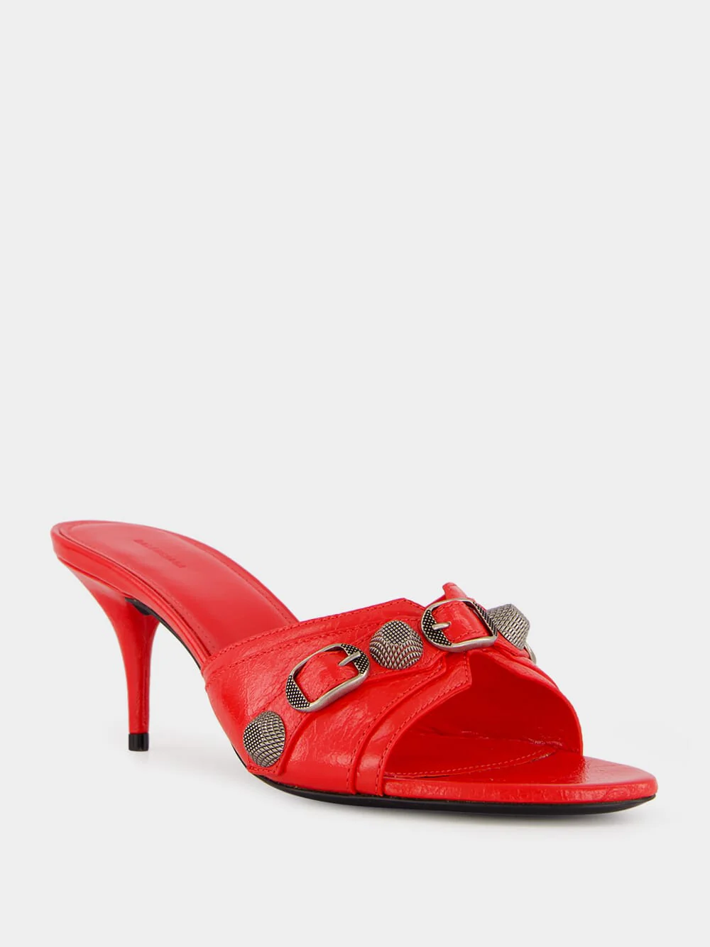 Red Cagole Arena Leather Mules - Image 2