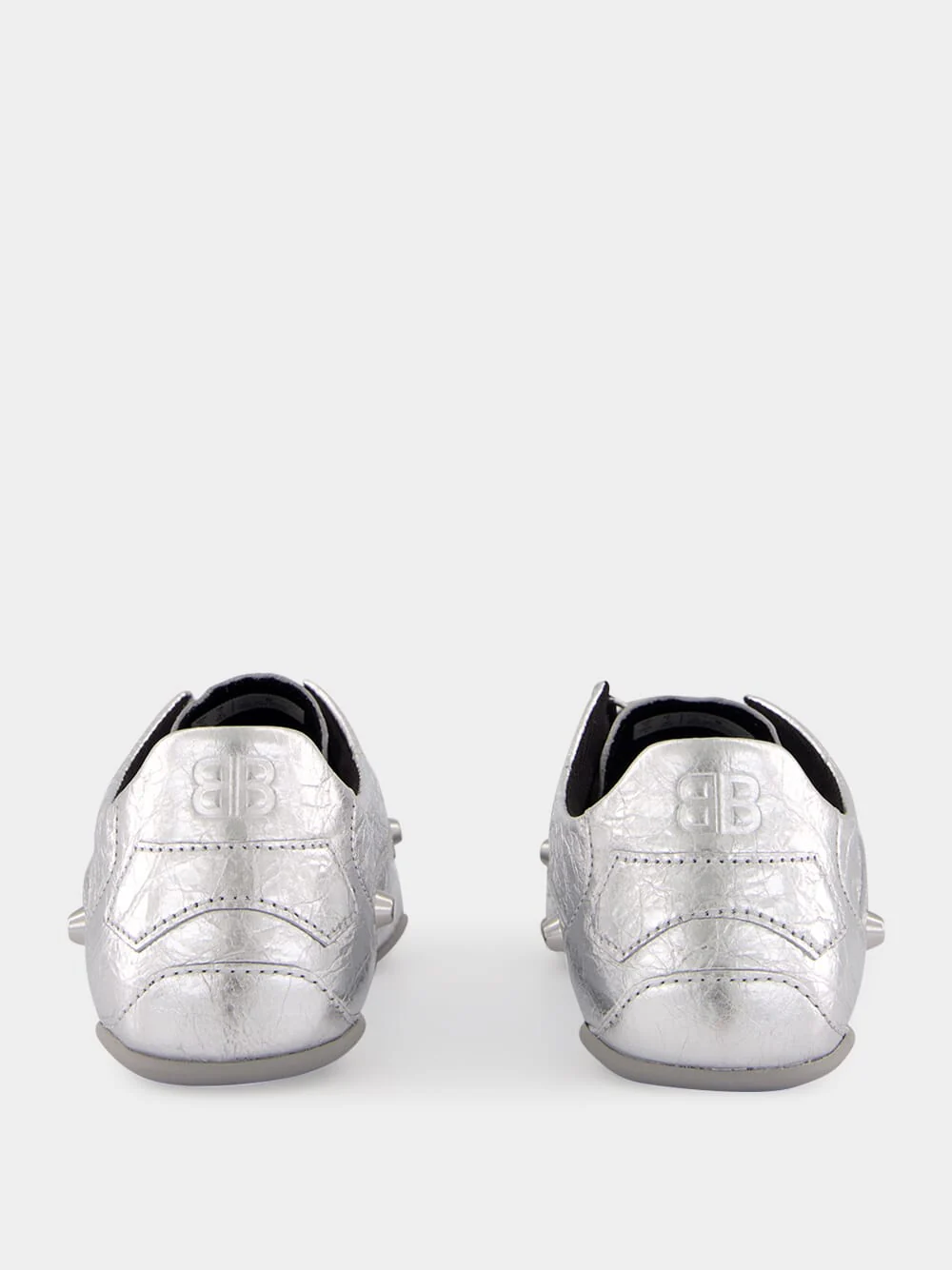 Silver City Sneaker in Metallized Sheepskin - Image 6