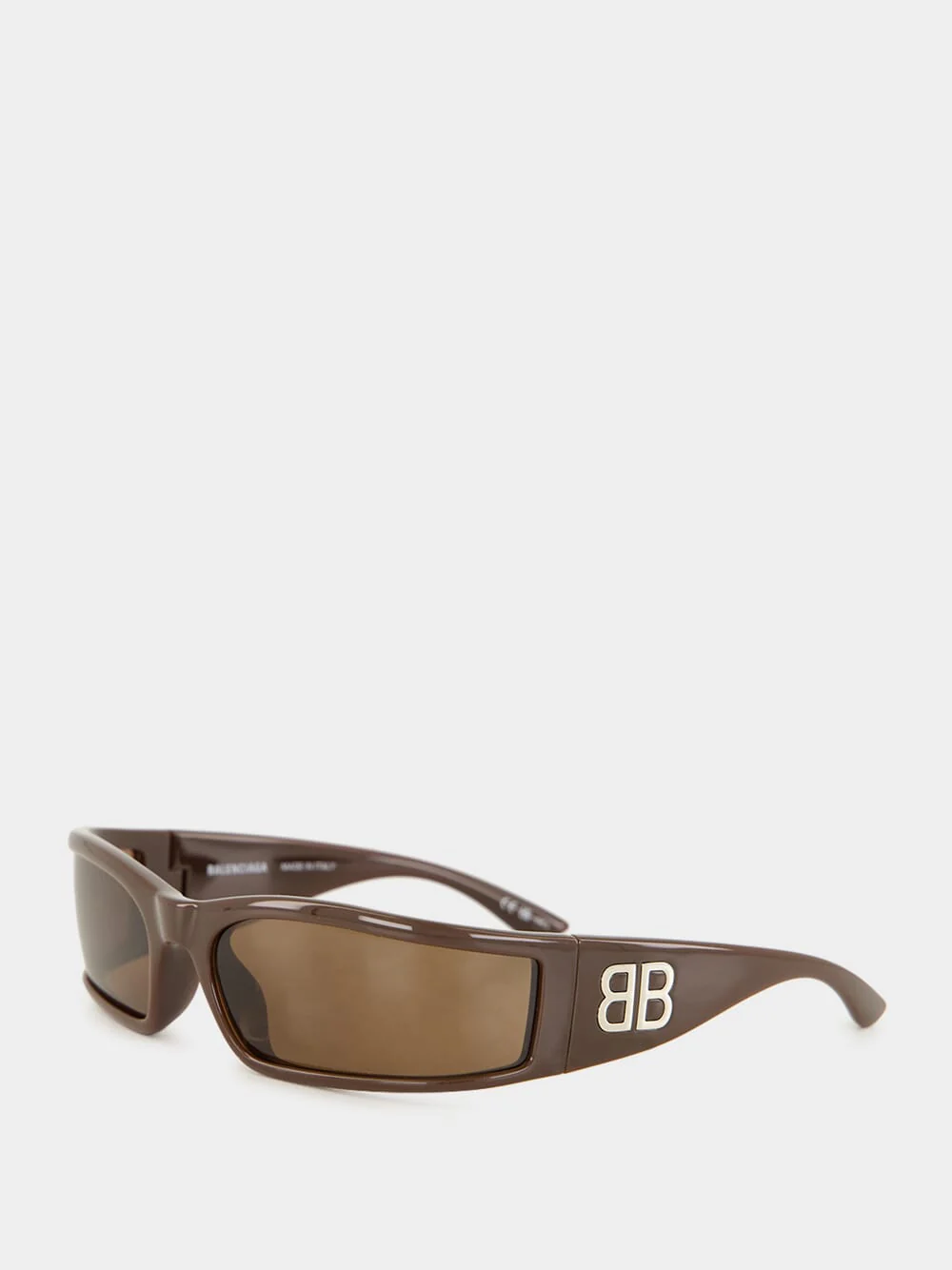 Sunset Rectangle Sunglasses in Dark Brown - Image 3