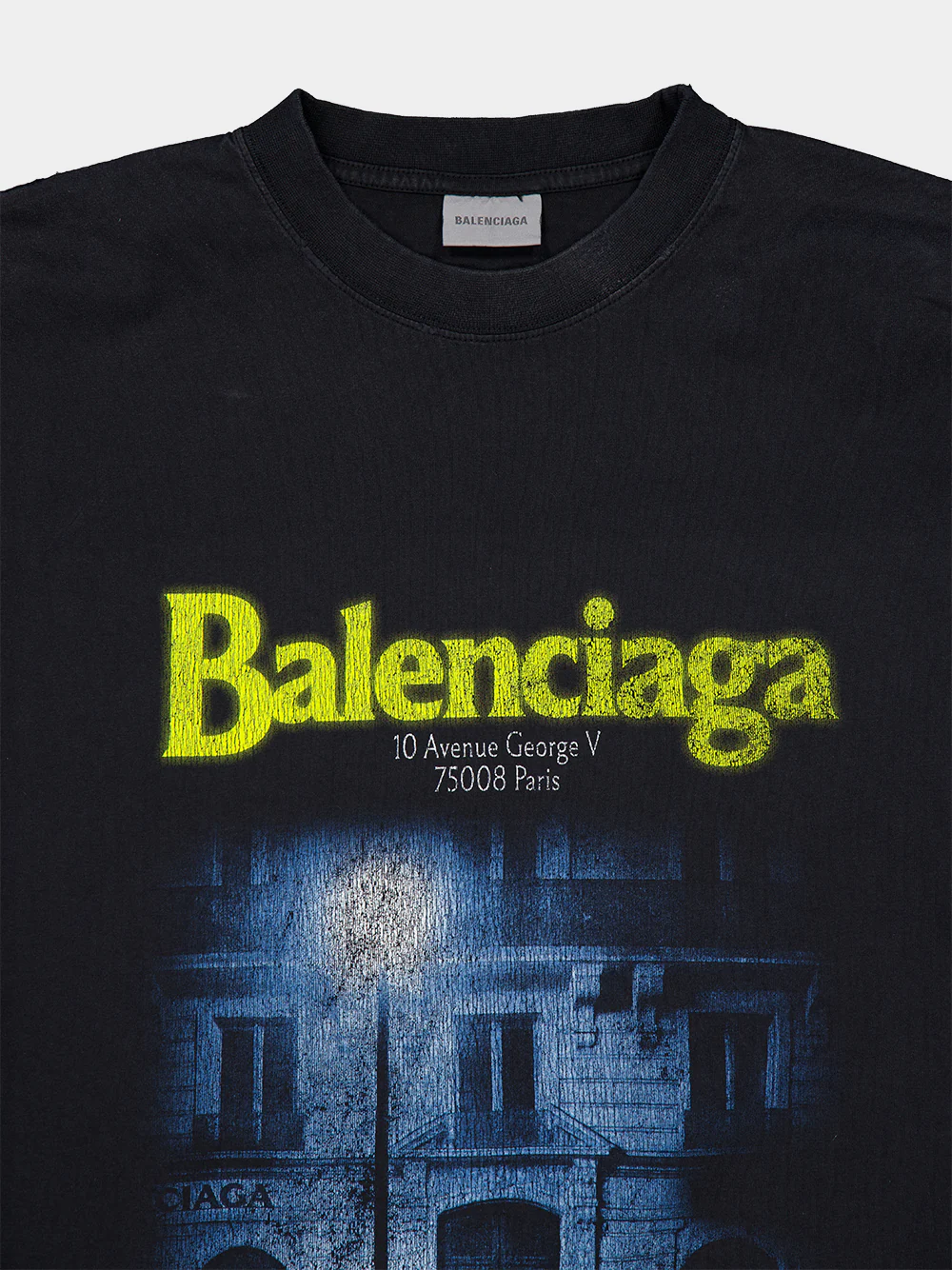 Washed Black Address Medium Fit T-Shirt - Image 5