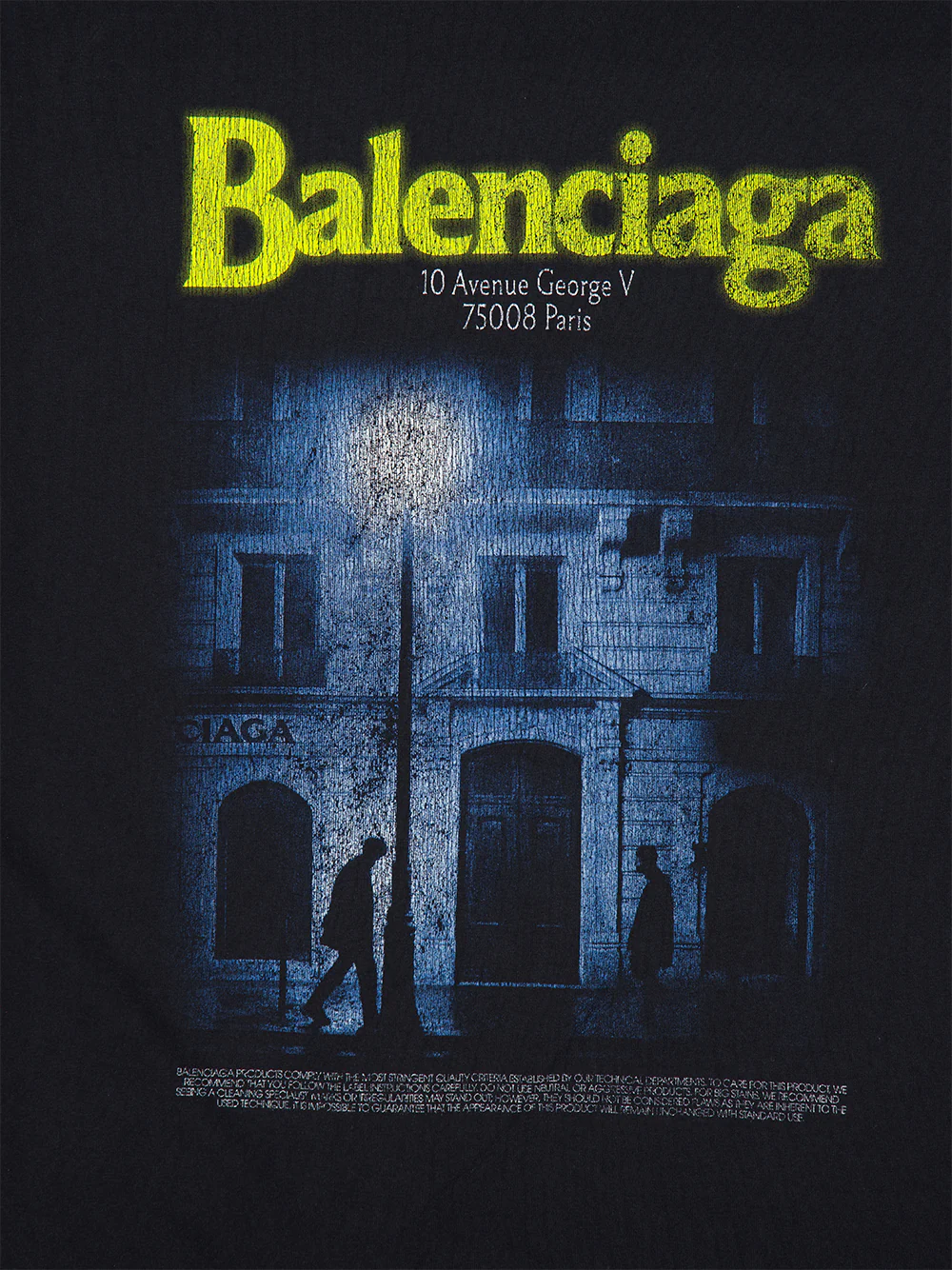 Washed Black Address Medium Fit T-Shirt - Image 6