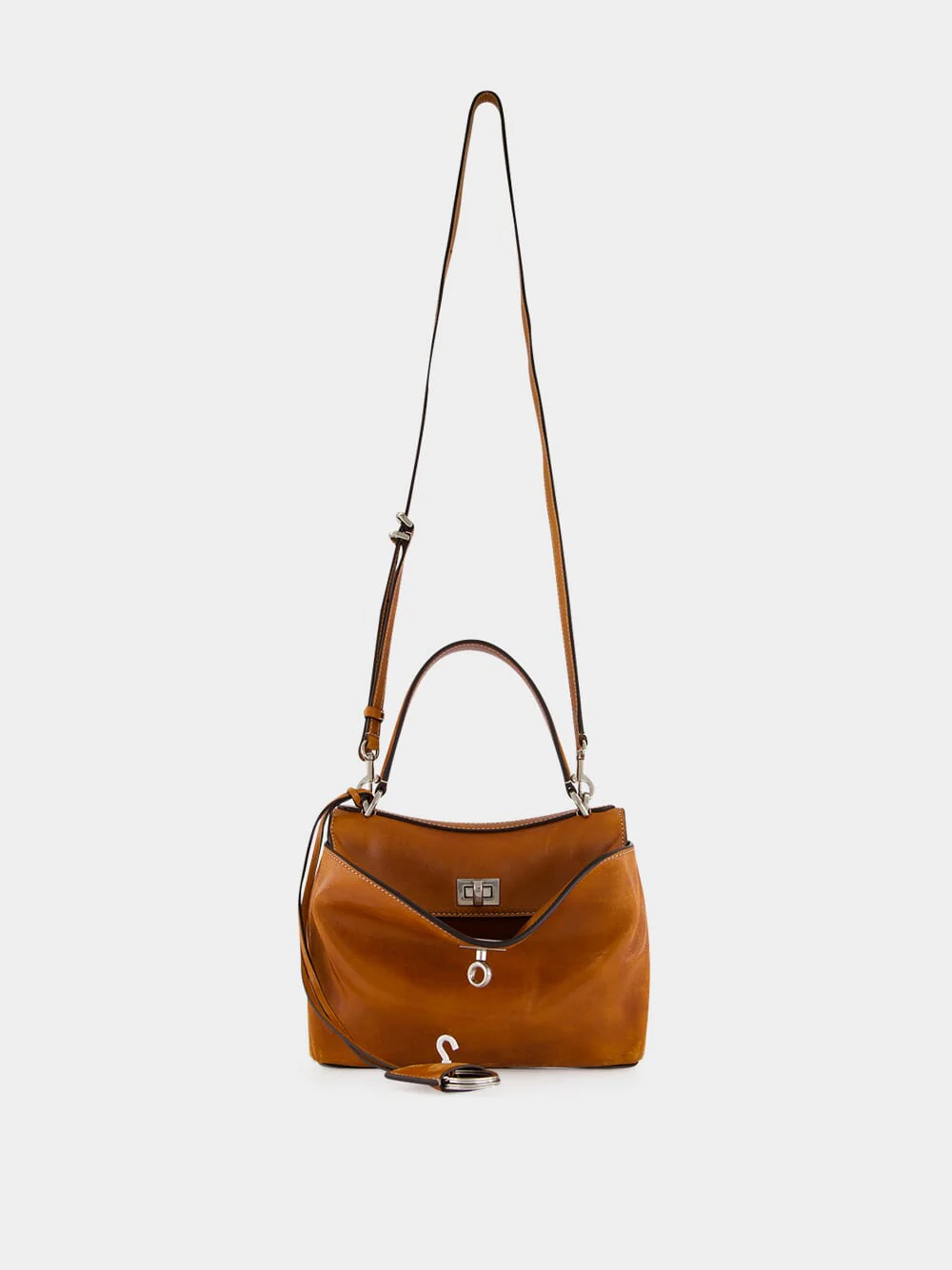 Tan Cowboy Rodeo Mini Leather Handbag - Image 3