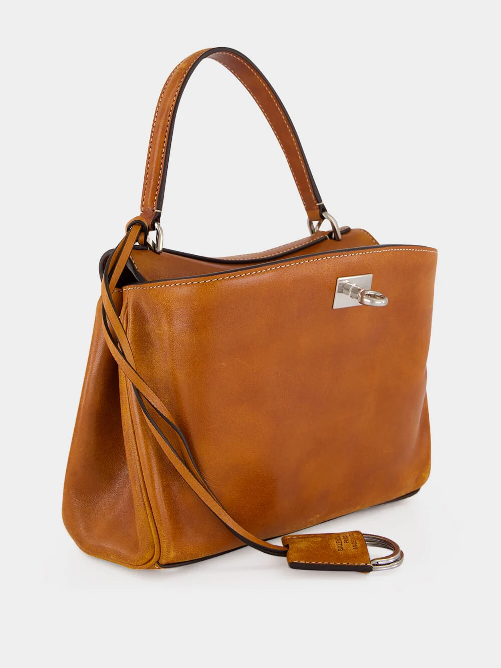 Tan Cowboy Rodeo Mini Leather Handbag - Image 4