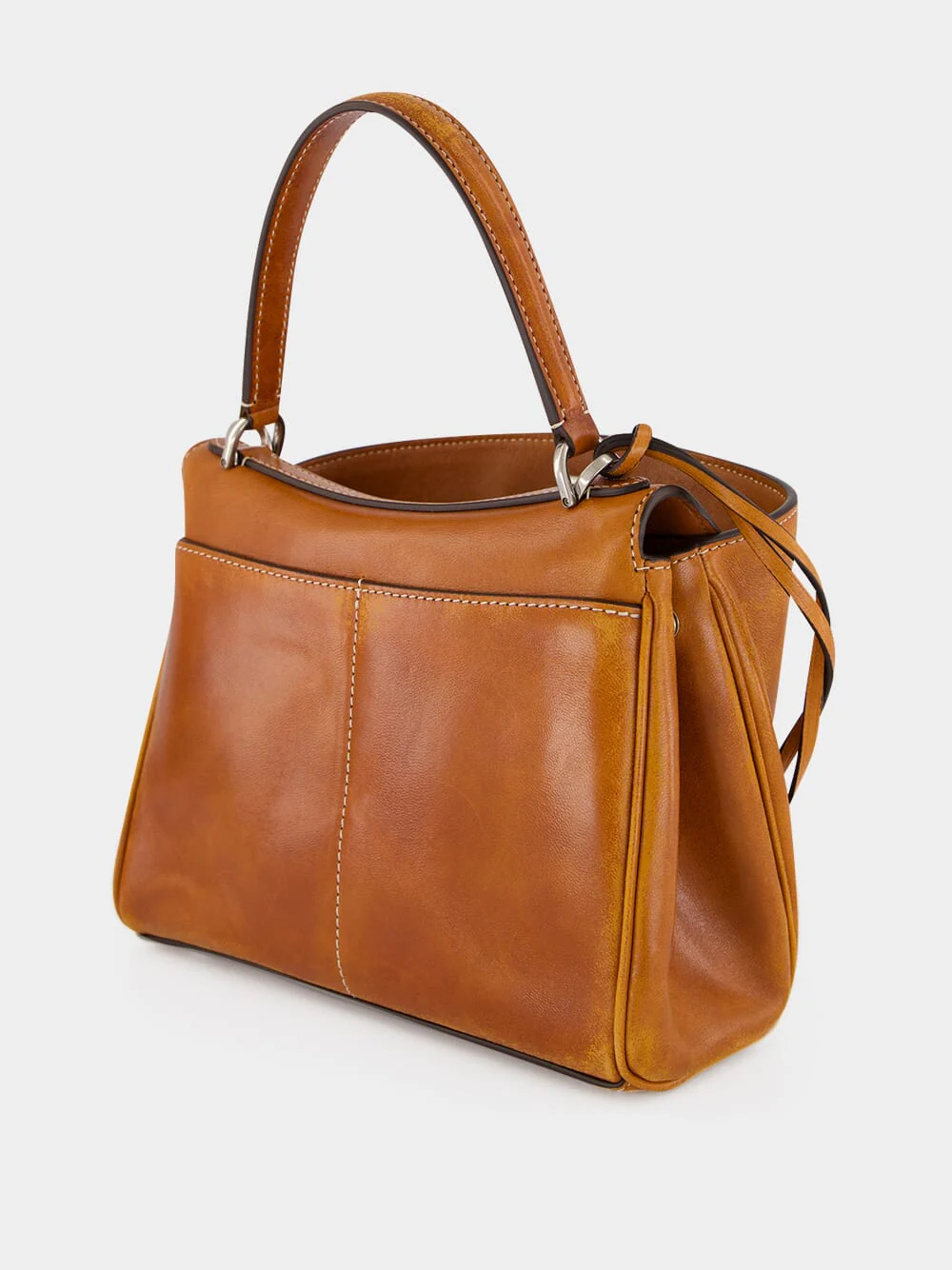 Tan Cowboy Rodeo Mini Leather Handbag - Image 6