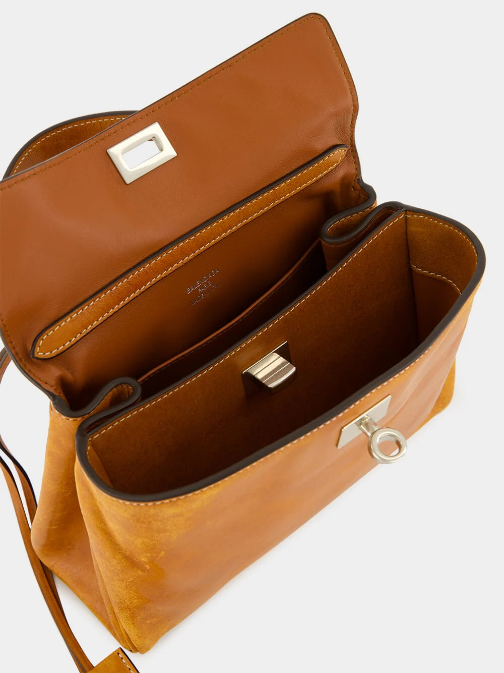 Tan Rodeo Mini Leather Handbag - Image 8