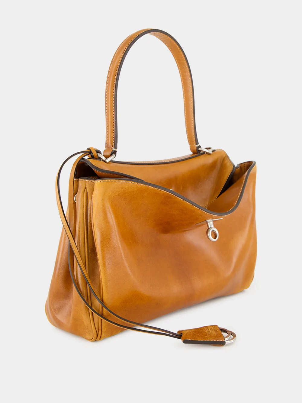 Tan Rodeo Small Handbag in Vegetal Leather - Image 3