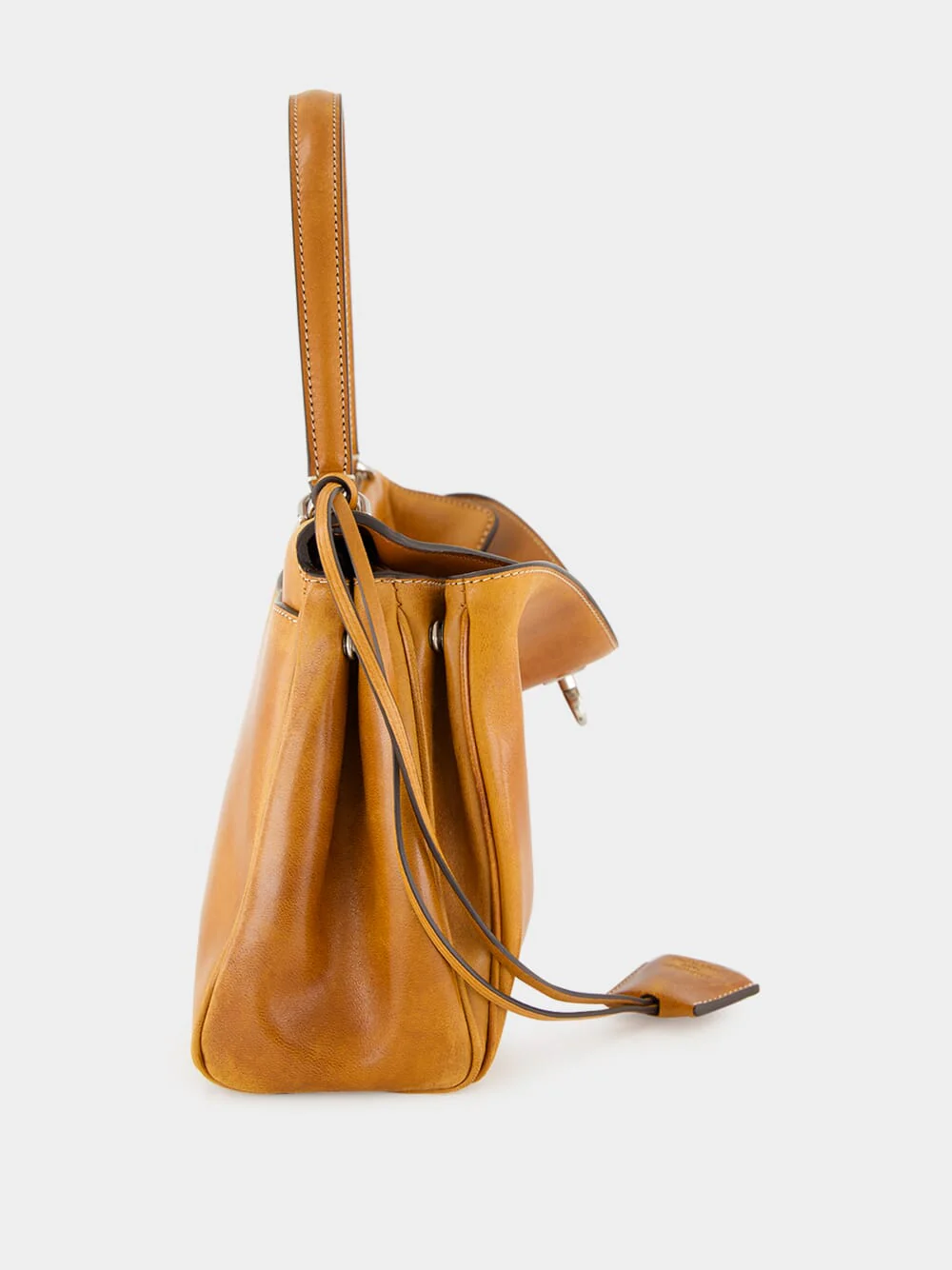 Tan Rodeo Small Handbag in Vegetal Leather - Image 4