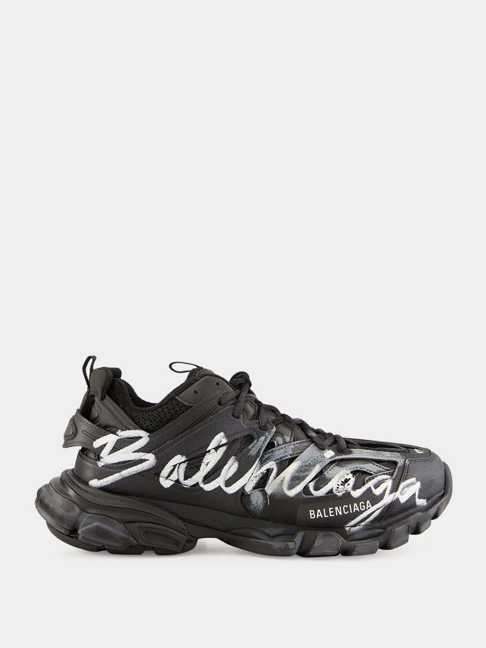 Track Signature Sneaker in Black and White