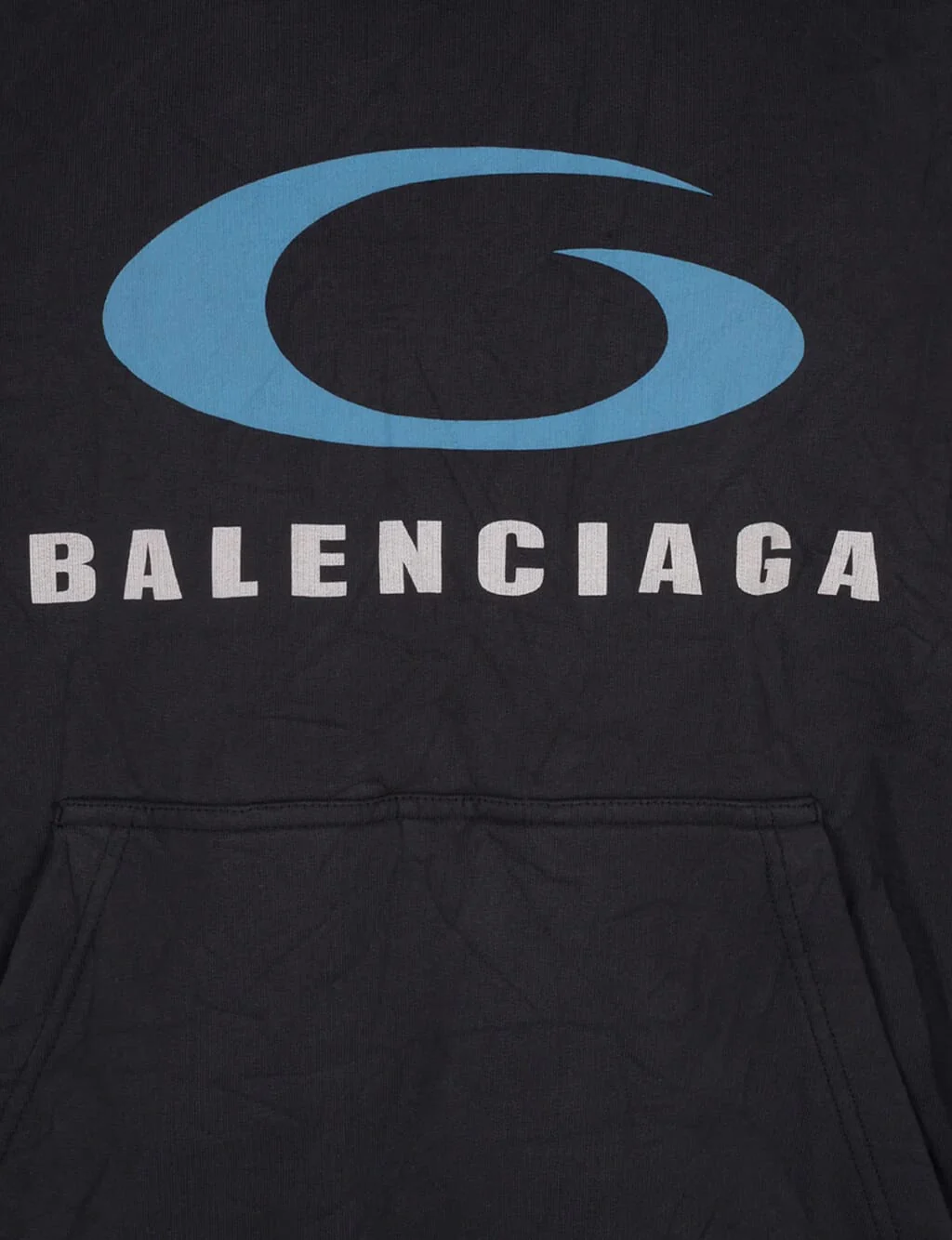 Washed Black Loop Sports Icon Sweatshirt - Image 5