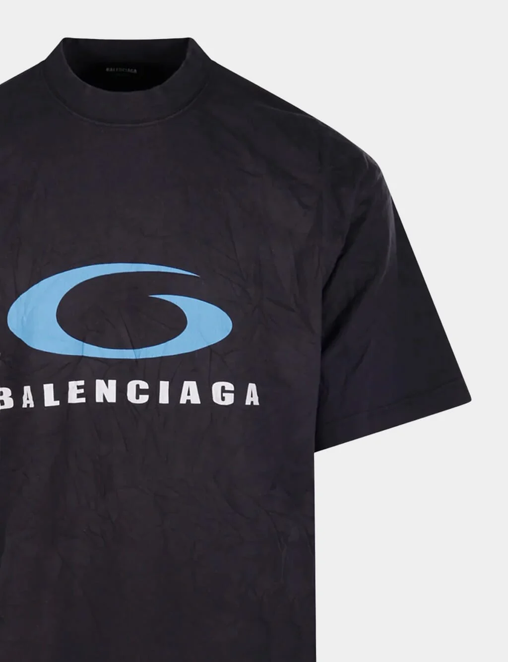 Washed Black Loop Sports Icon T-Shirt - Image 5