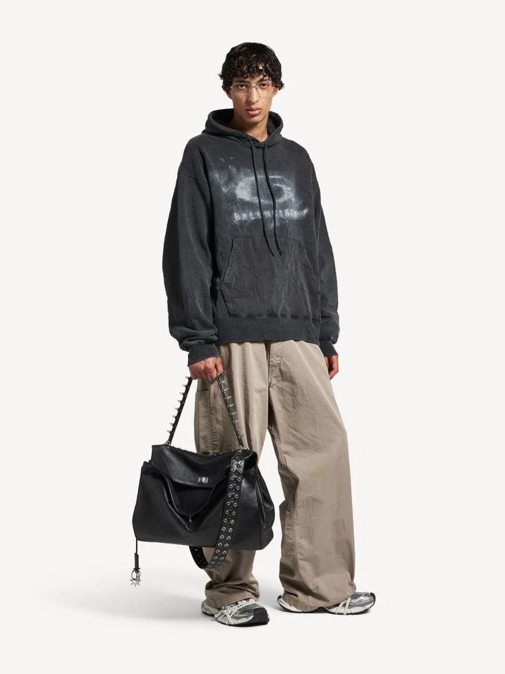 Washed Crayon Loop Hooded Sweatshirt