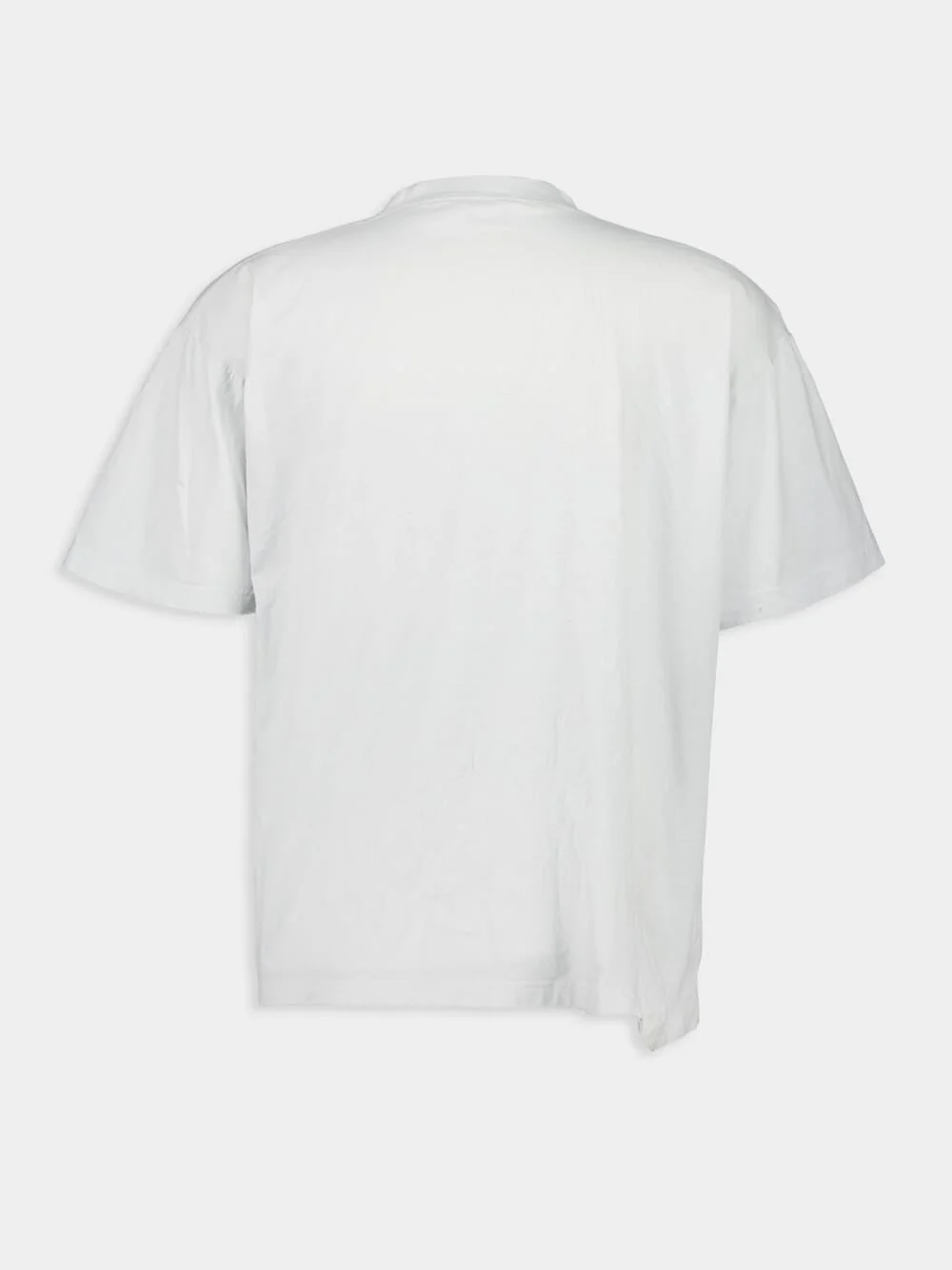 White Boxy Fit Vintage Loop T-Shirt - Image 5