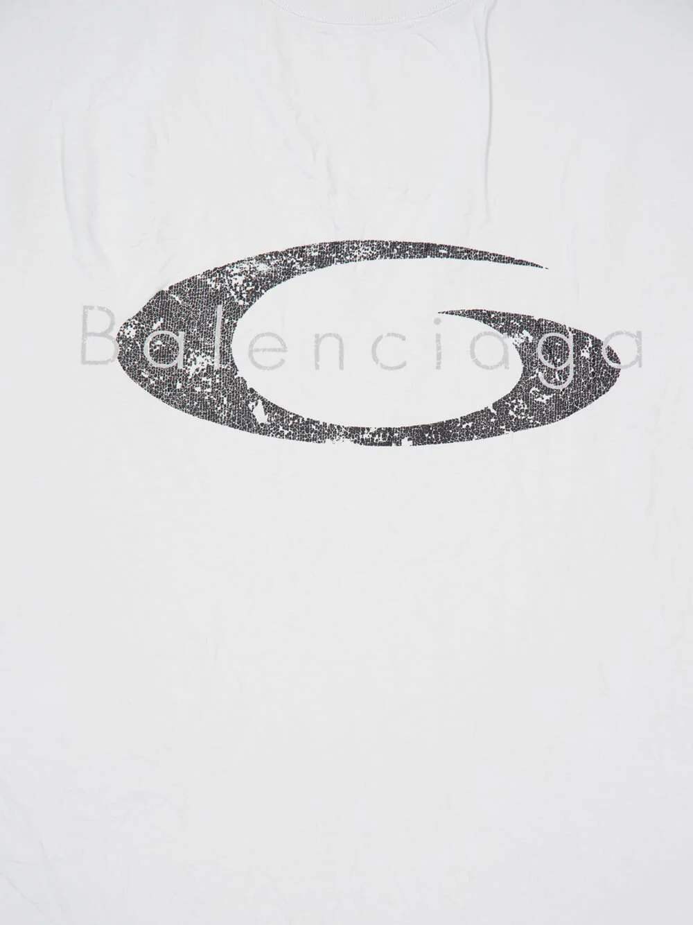 White Boxy Fit Vintage Loop T-Shirt - Image 6