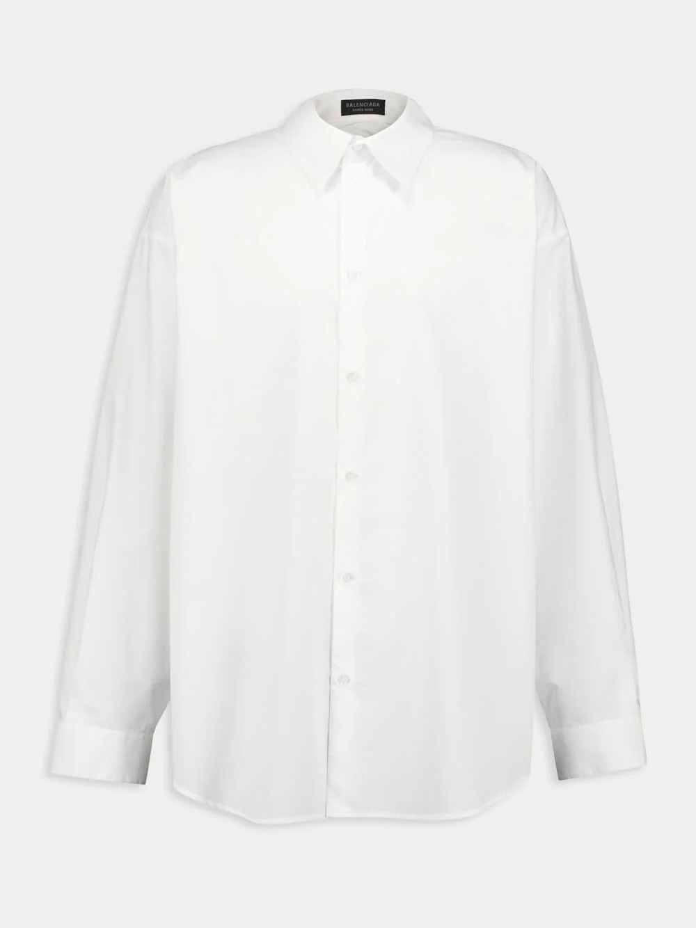 White Minimal Poplin Shirt