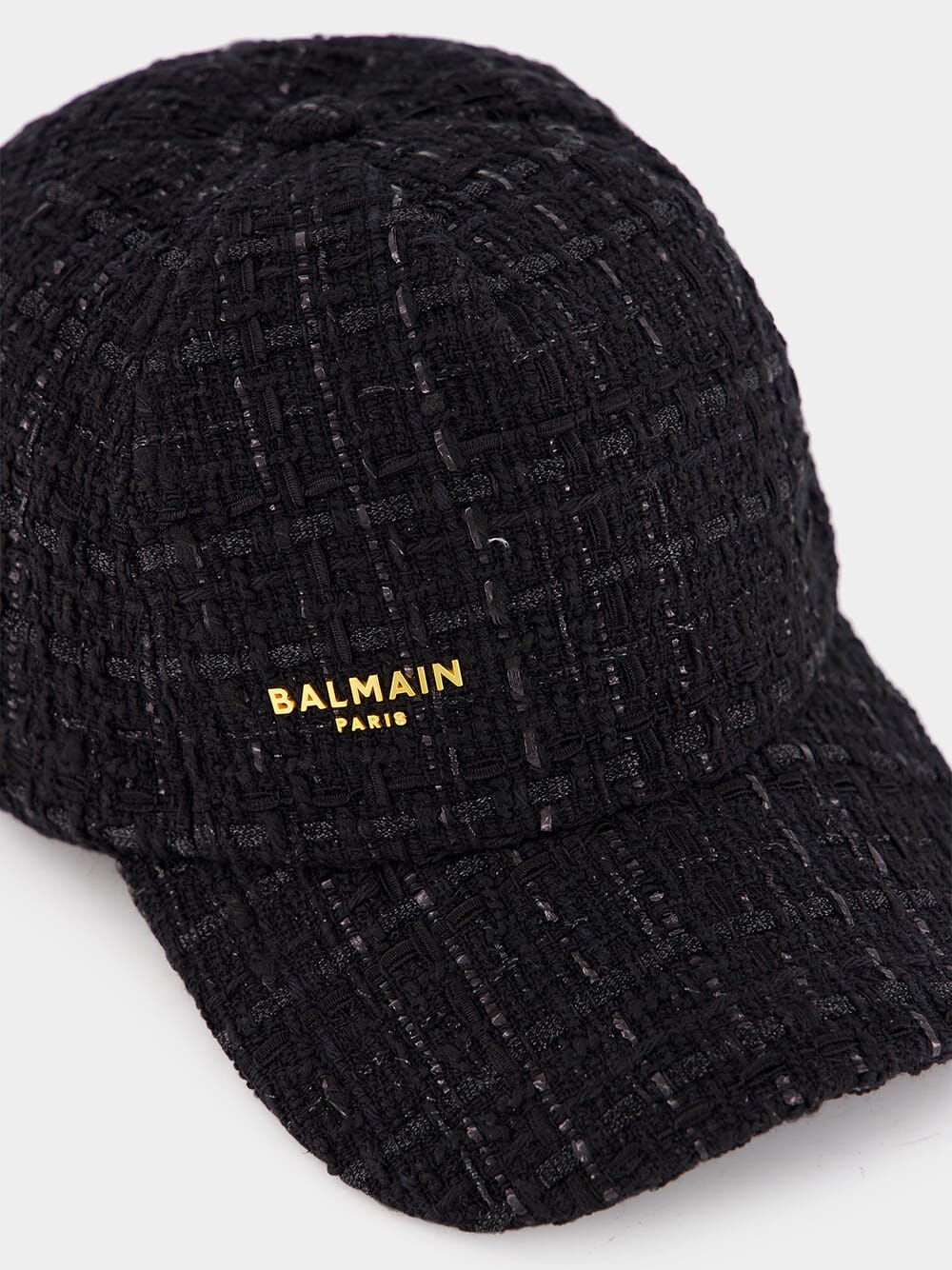 Black Tweed Logo Cap - Image 3