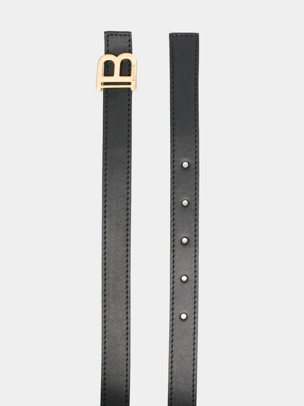 Black Leather B-Belt - Image 3