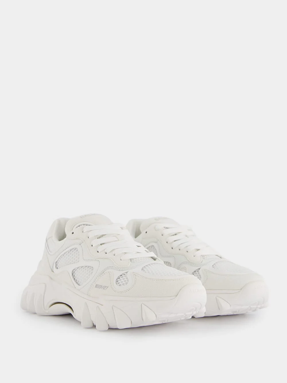 B-East Leather And Suede Sneakers - Image 3