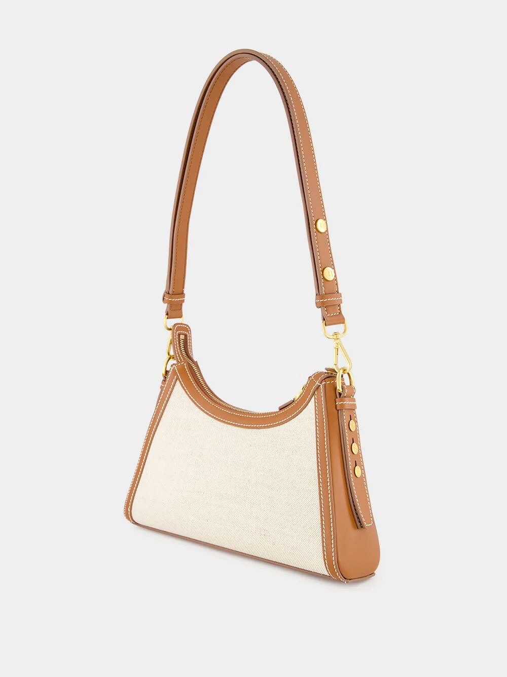 B-Buzz Hobo Bag in Leather and Canvas - Image 5