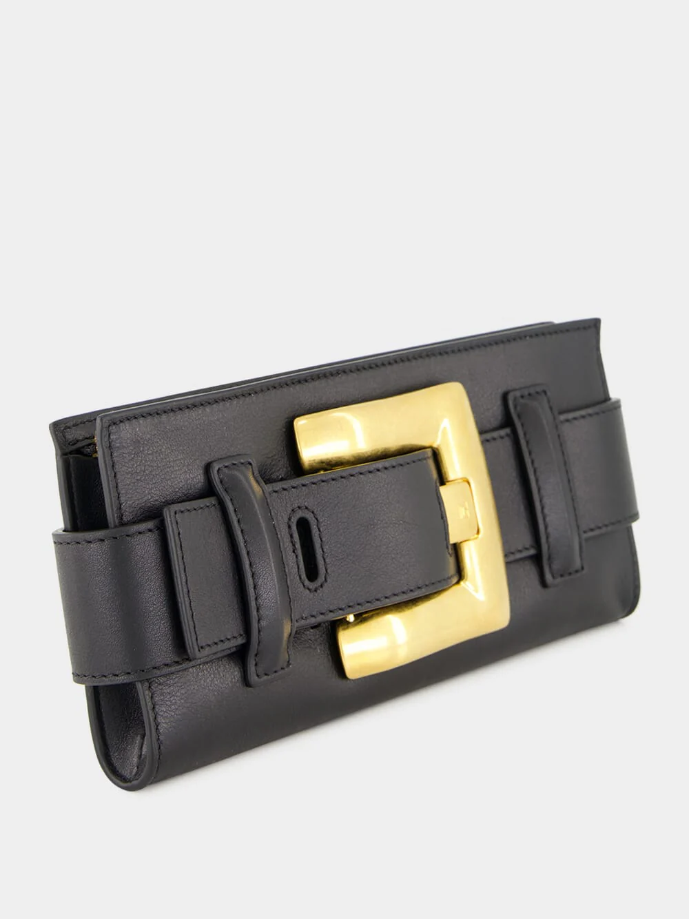 Black Anthem Calfskin Clutch Bag - Image 3