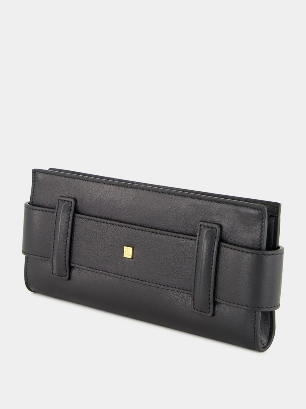 Black Anthem Calfskin Clutch Bag - Image 5