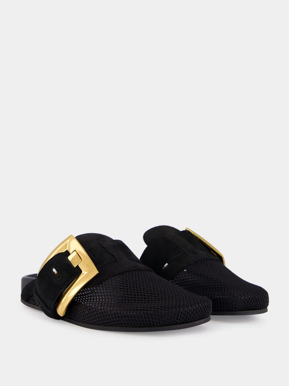 Black Anthem Flat Mule Sandals - Image 3