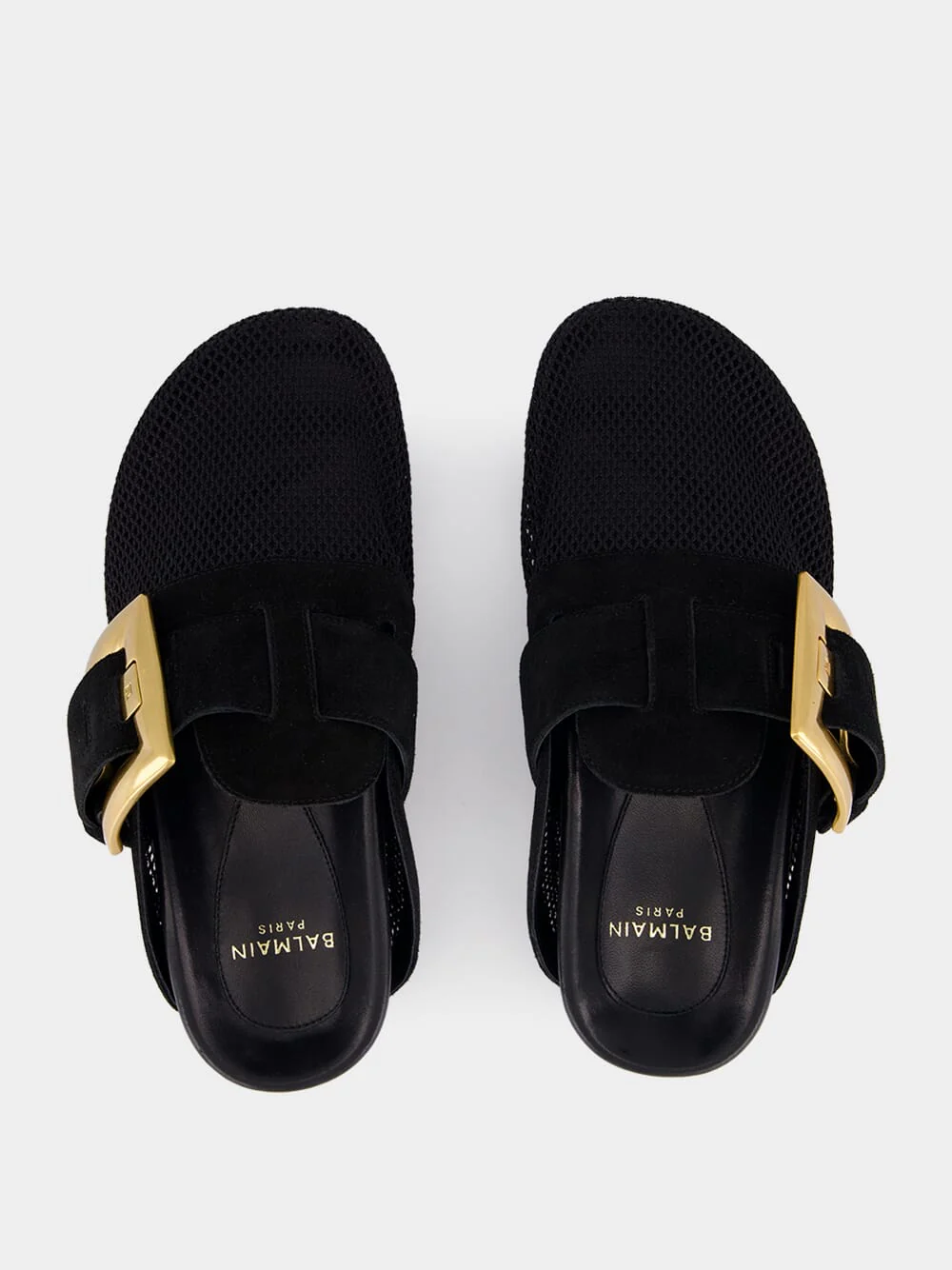 Black Anthem Flat Mule Sandals - Image 4