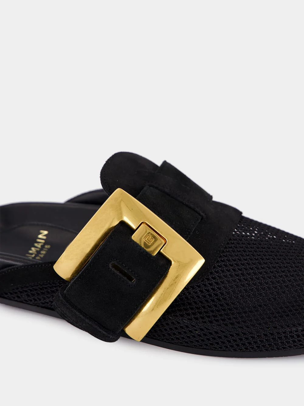 Black Anthem Flat Mule Sandals - Image 6