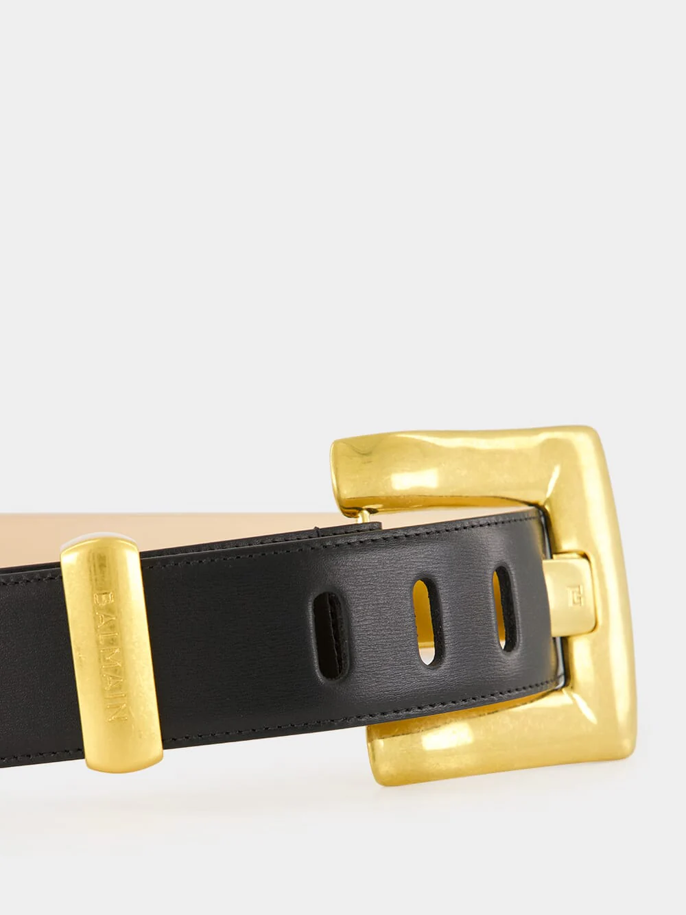Black Anthem Leather Belt - Image 5