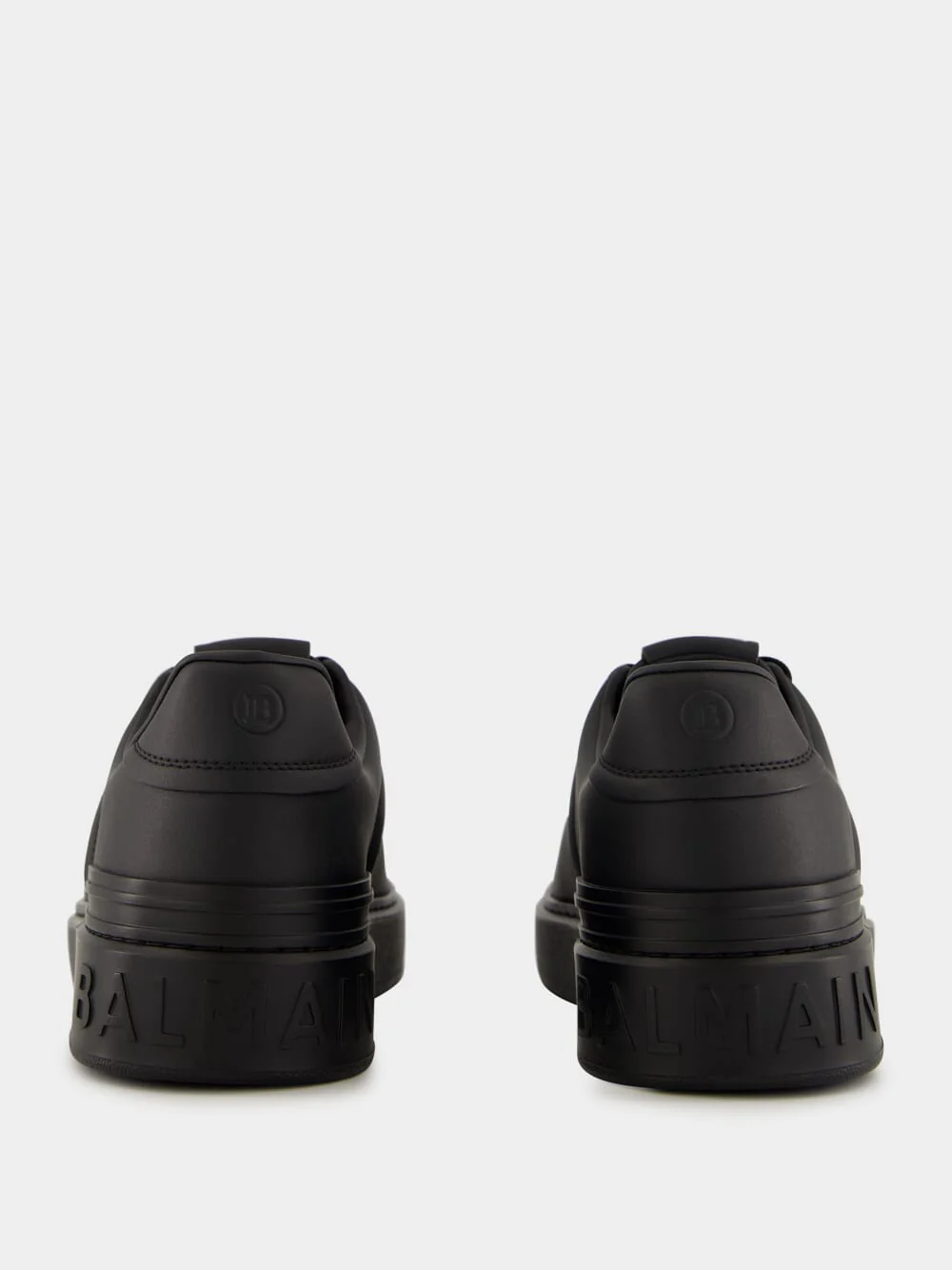 Black B-Court Calfskin Trainers - Image 5