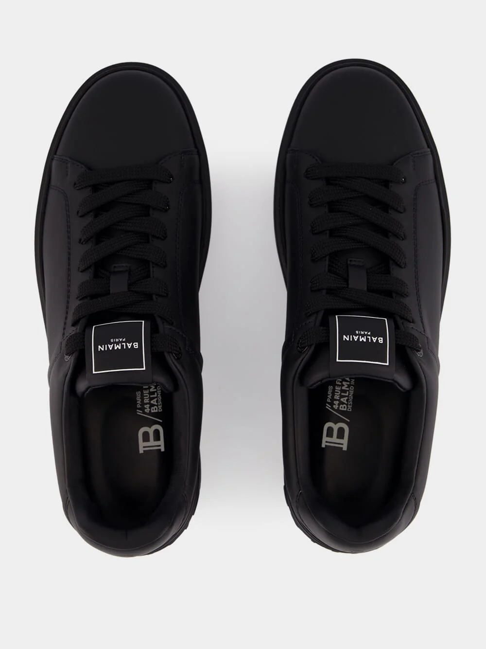 Black Calfskin B-Court Sneakers - Image 4