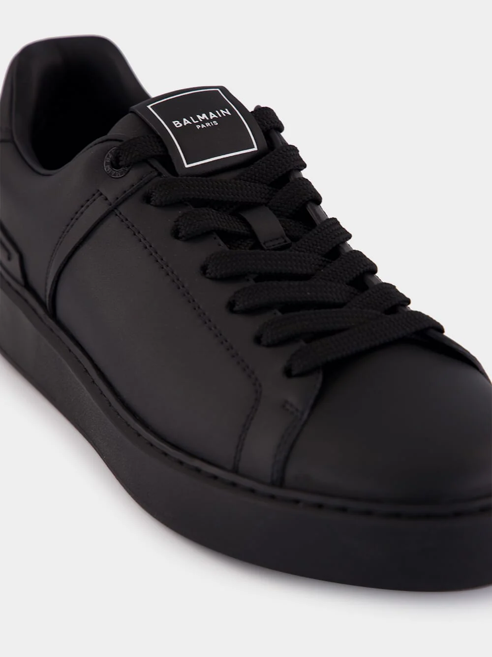 Black Calfskin B-Court Sneakers - Image 7