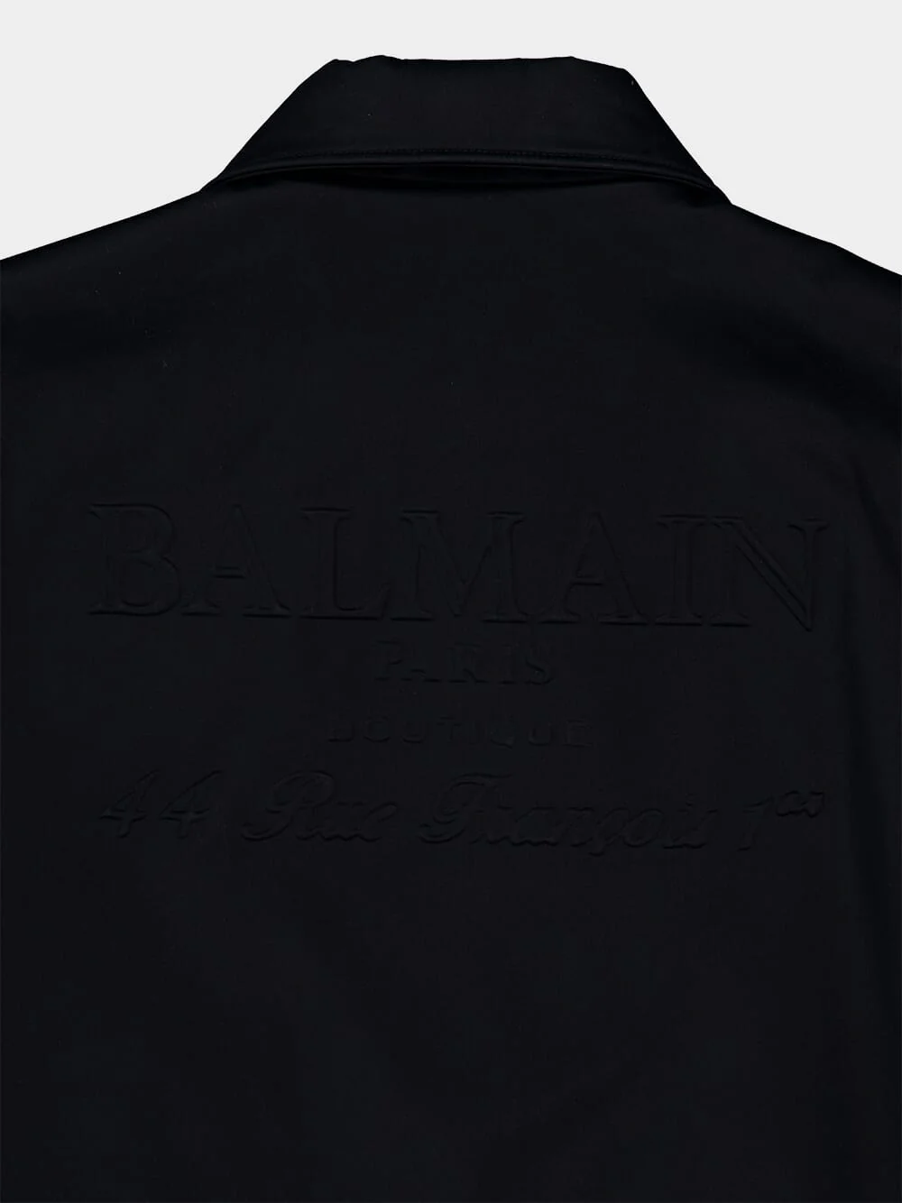 Black Cotton Bomber Jacket with Vintage Logo - Image 6