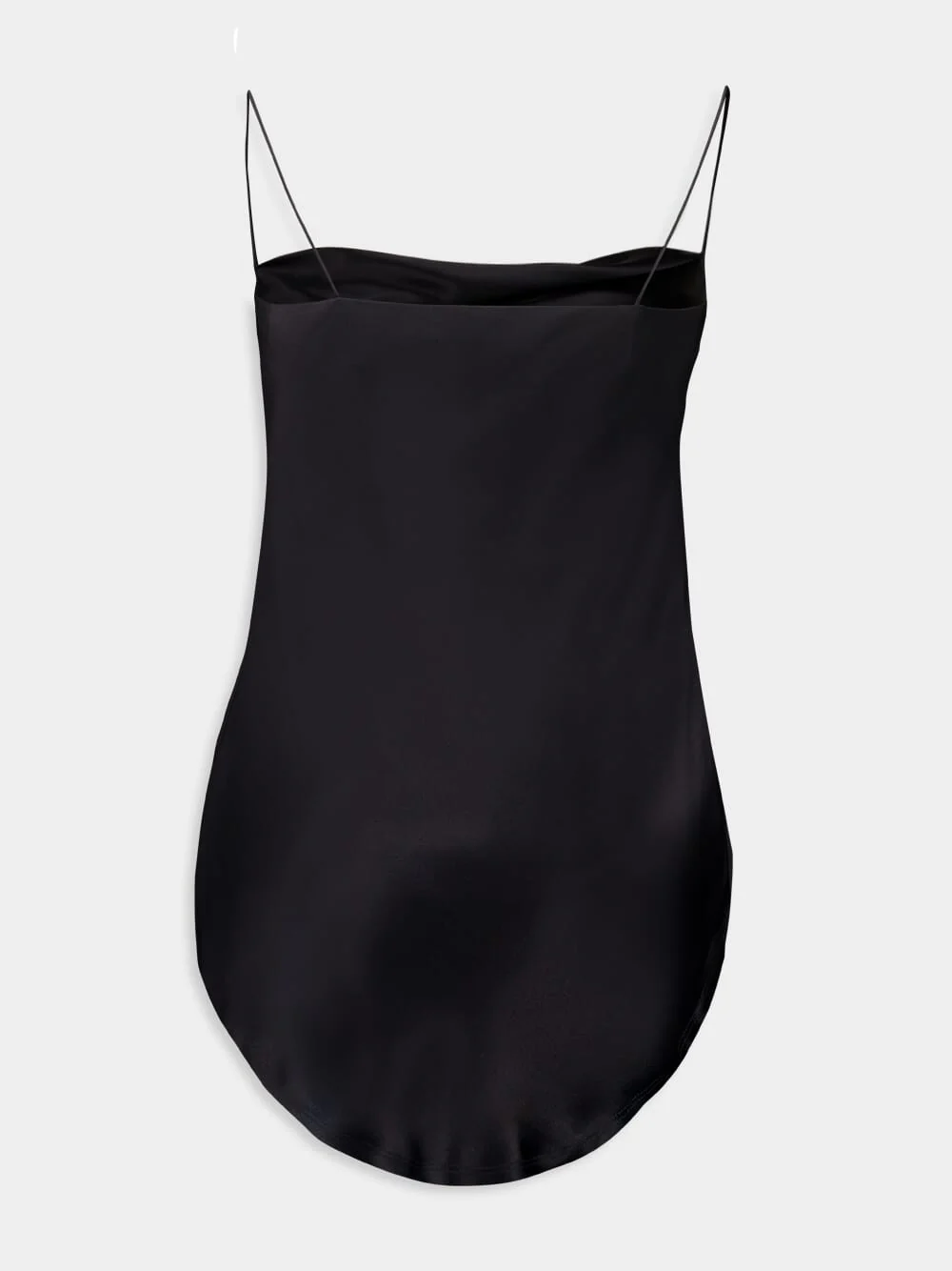 Black Draped Satin Top - Image 3