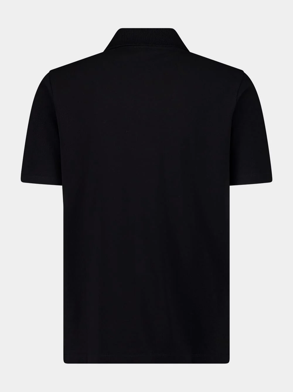 Black Embroidered Polo Shirt - Image 3