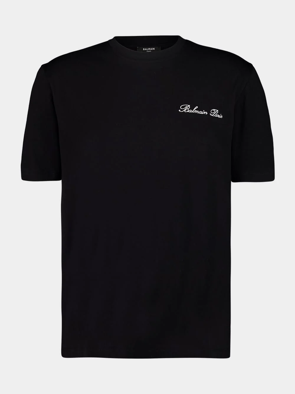 Black Embroidered Signature T-shirt