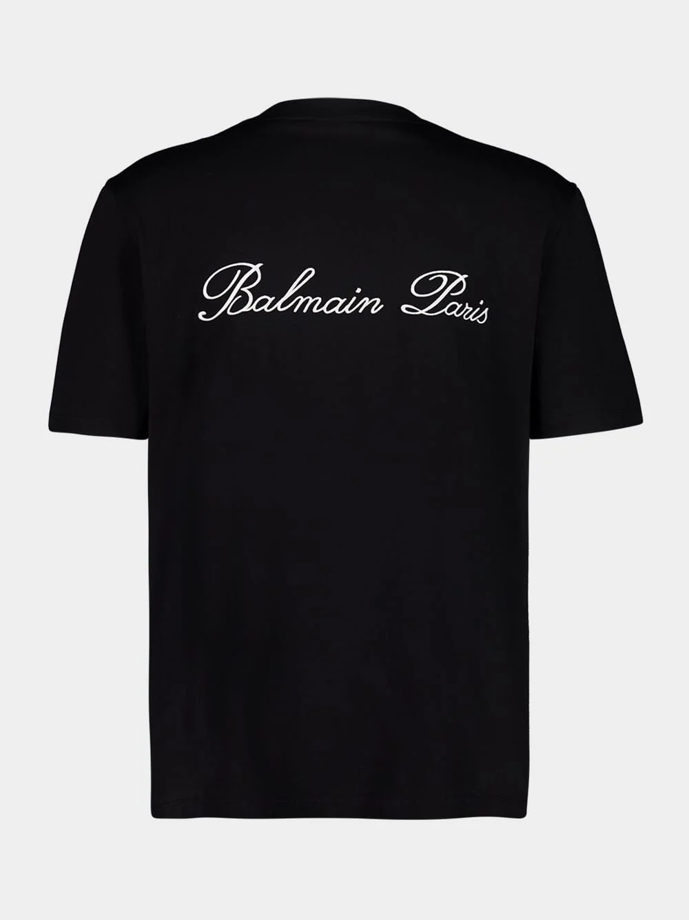 Black Embroidered Signature T-shirt - Image 3