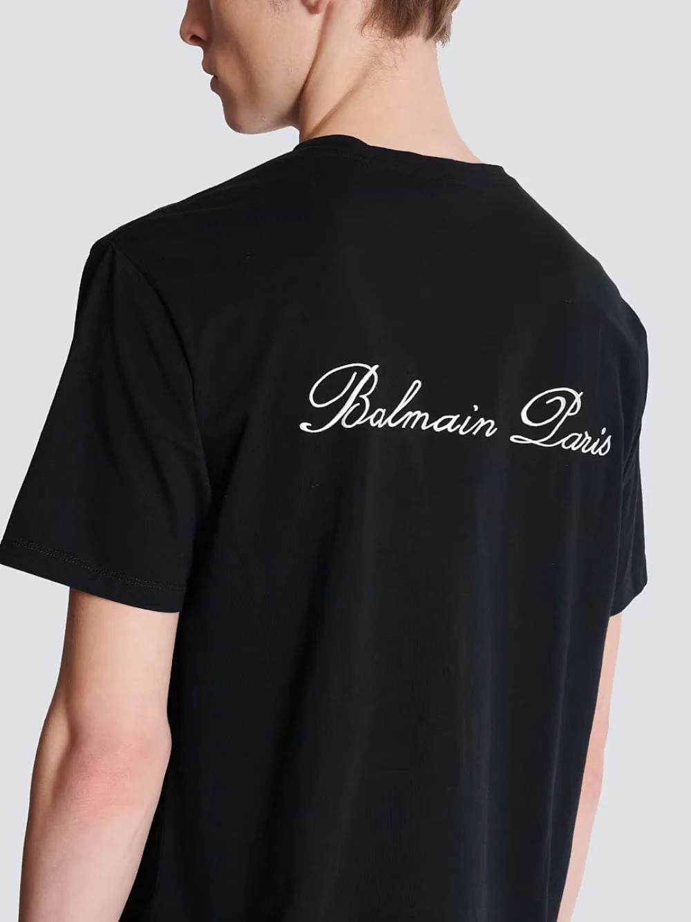 Black Embroidered Signature T-shirt - Image 4