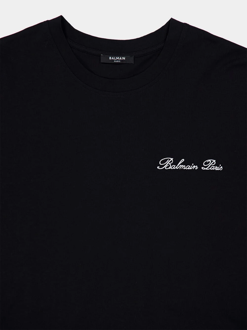 Black Embroidered Signature T-shirt - Image 5