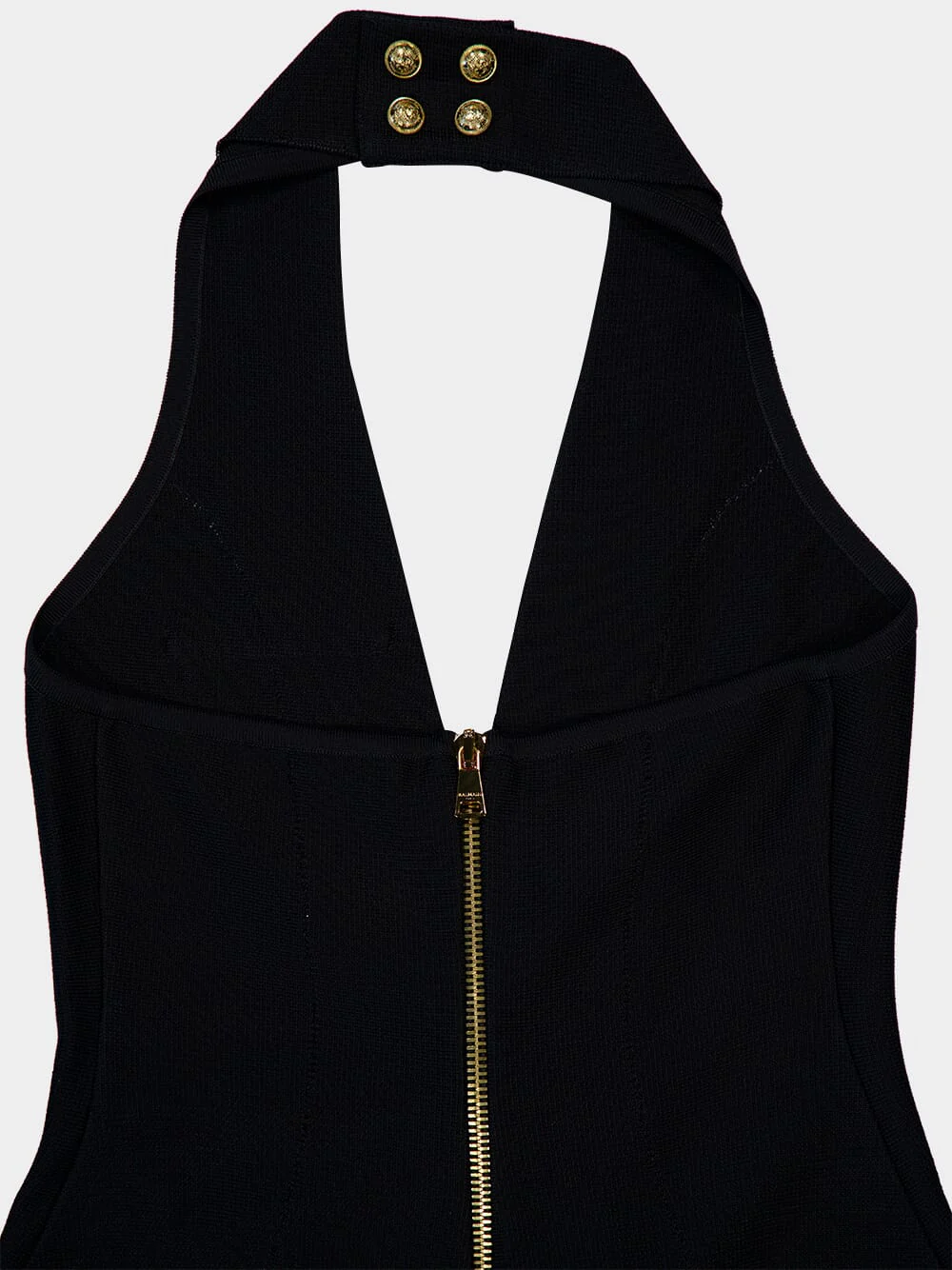 Black Halterneck Knit Maxi Dress - Image 6