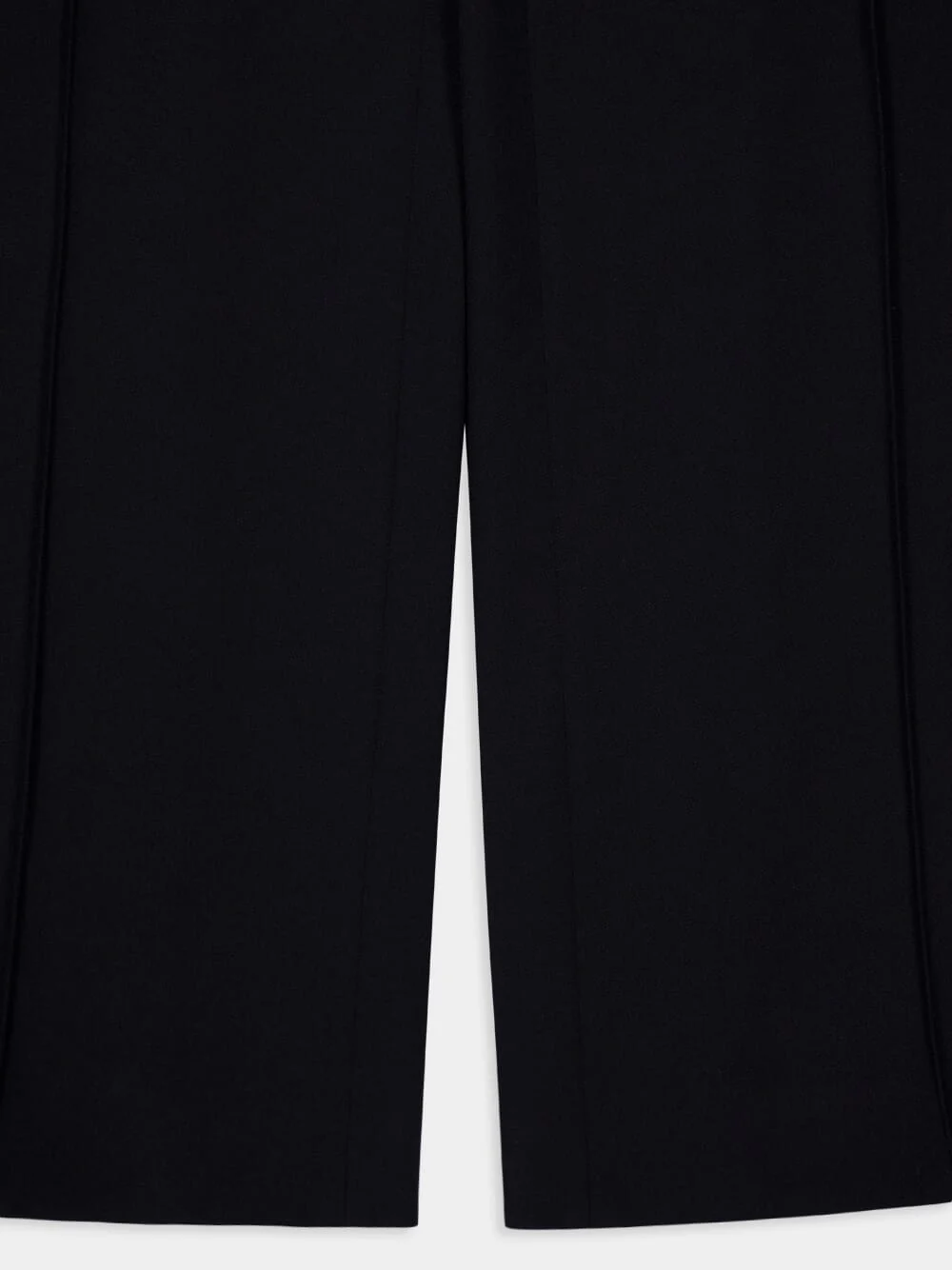 Black High-Waisted Satin Tailored Pants - Image 4