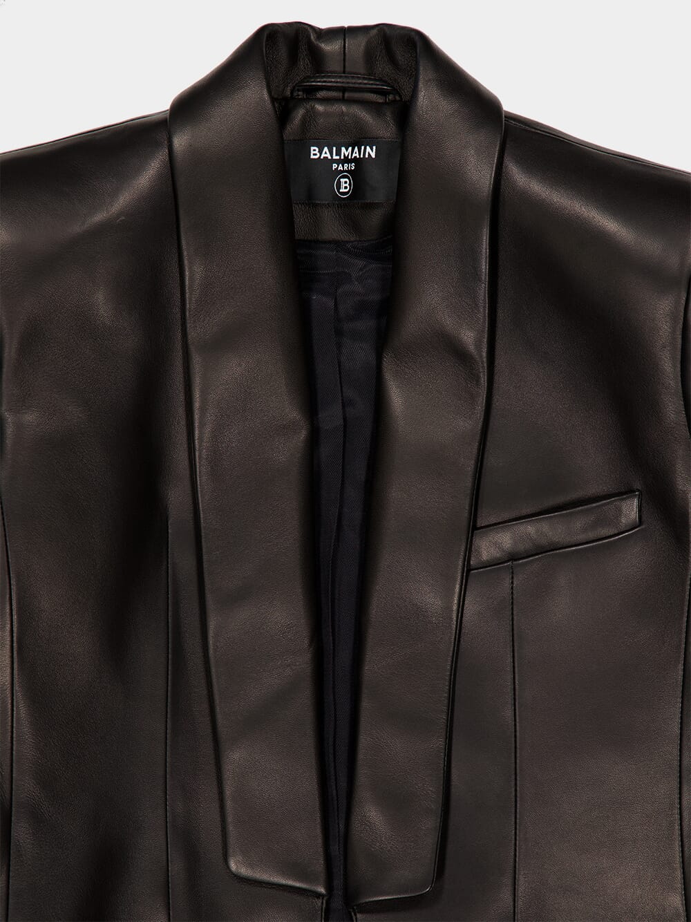 Black Lambskin Spencer Jacket - Image 3