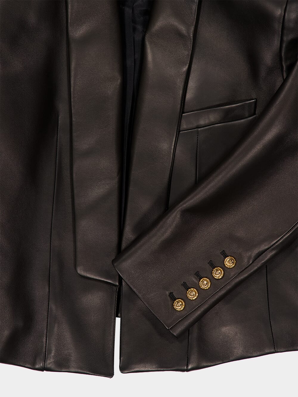 Black Lambskin Spencer Jacket - Image 4