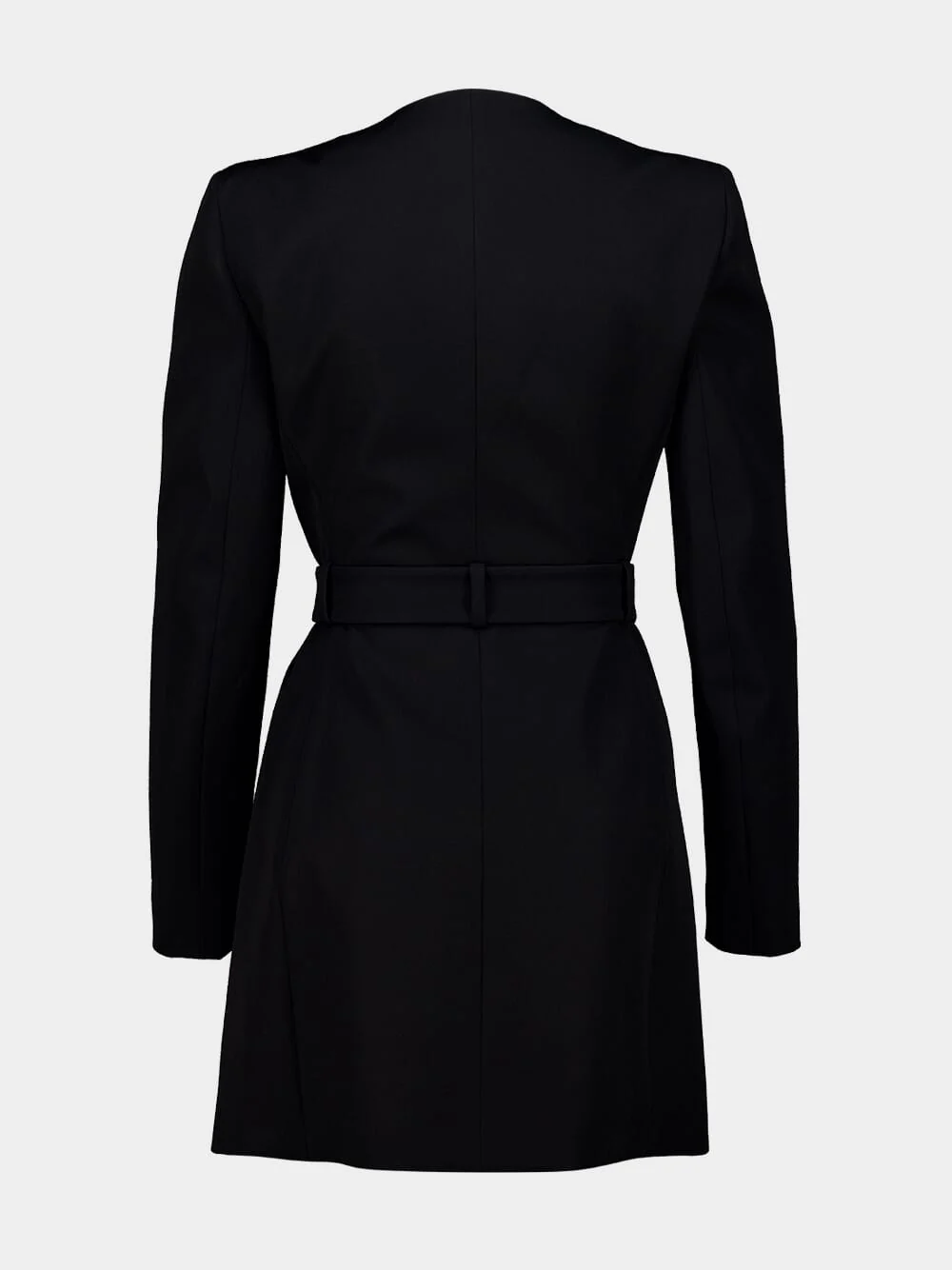 Black Mini Belted Dress - Image 2