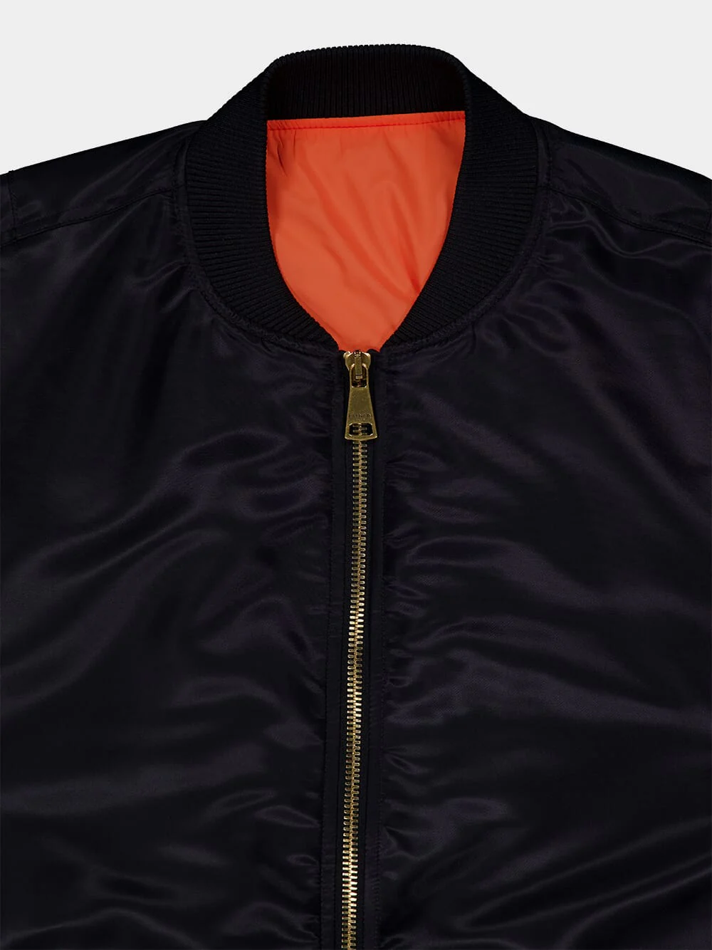Black Nylon Bomber with Attitude Embroidery - Image 5
