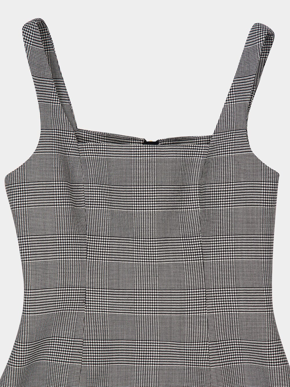 Black Prince of Wales Wool Mini Dress - Image 3