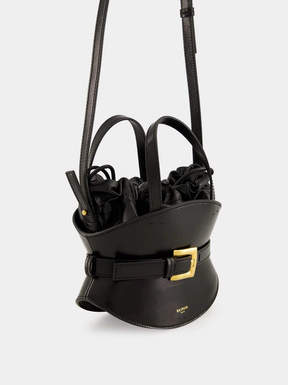 Black Shuffle Mini Leather Bag - Image 4