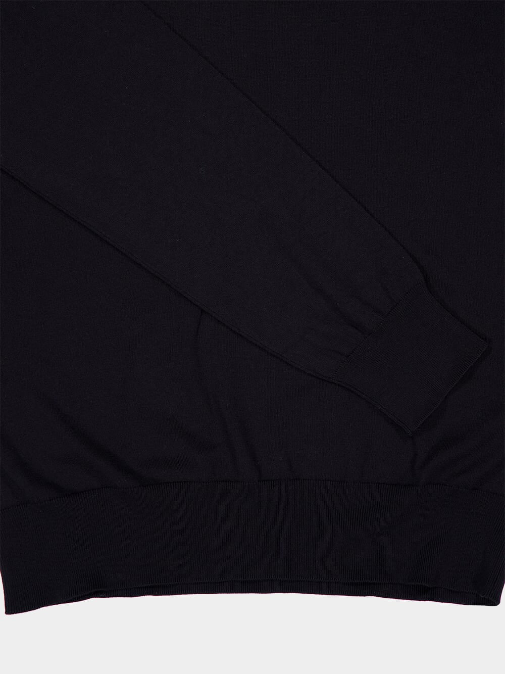 Black Silk-Cotton Jumper with PB Logo - Image 6