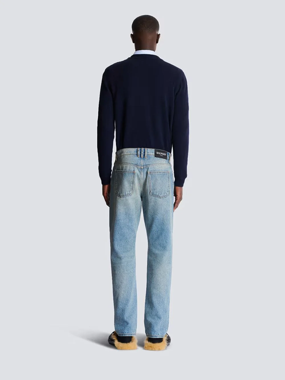 Blue Regular-Fit Denim Jeans - Image 4